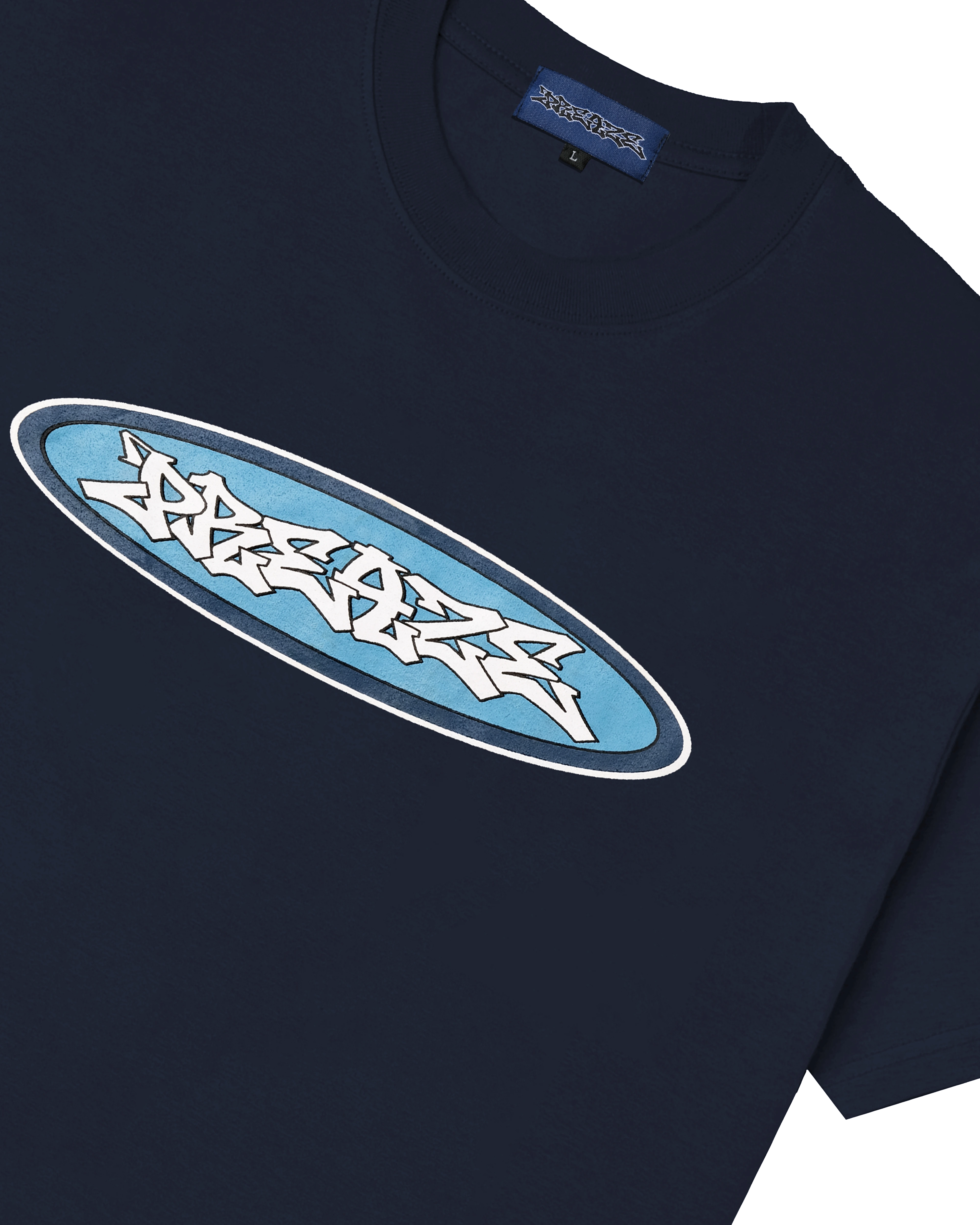 PREAZE OVAL LOGO - NAVY TEE hover